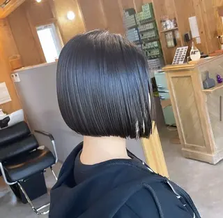 カラー 透けるミルクティー ☕赤味ゼロ★はる吉のヘアスタイル