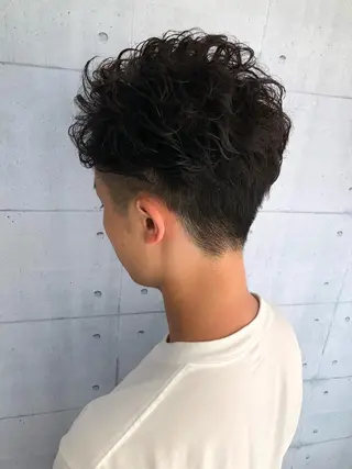 ショート パーマ メンズ 北脇 健治のヘアスタイル