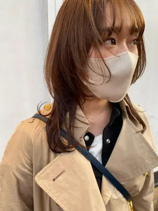 ミディアム 小林 朋花のヘアスタイル