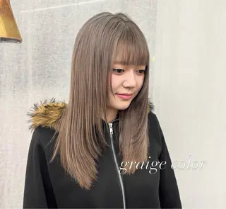 セミロング カラー 【ヤマザキアヤメ】 パーマモデル様募集中のヘアスタイル