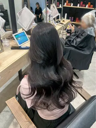 ロング 韓国風￤透明感カラー ‎🤍￤mioのヘアスタイル