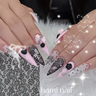 ネイル 🎀うかん 🎀チップ長さ出しのネイルデザイン