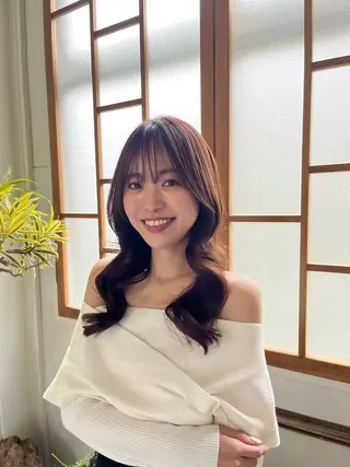 ロング カラー 🫧ナオ🫧 /韓国 ヘア/ マンツーマンのヘアスタイル