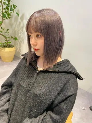 ミディアム うる艶ヘア♡韓国好き 透明感　shotaのヘアスタイル