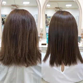 セミロング 丸みショートボブ/ タッセルボブ 吉野のヘアスタイル