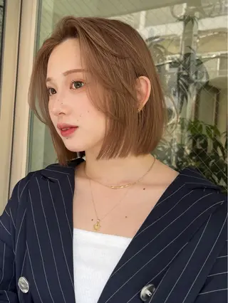ショート 小顔ボブ jilblanカホのヘアスタイル