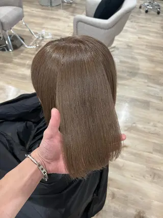 ショート カラー 🌱小顔魅せショート 髪質改善カラー/泉綺のヘアスタイル