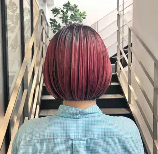 ミディアム カラー パーマ ヘアアレンジ メンズ キッズ stylist 🌸 kana.のヘアスタイル