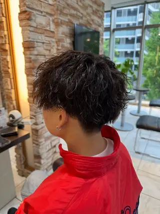 パーマ メンズ ⭐️メンズパーマ /カラー宮野翔のヘアスタイル