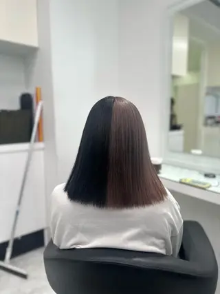 セミロング カラー ❄最強かわいいカラー ❄️MINA❄️のヘアスタイル