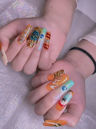 ネイル 長さだし専門店 M2　rikaのネイルデザイン