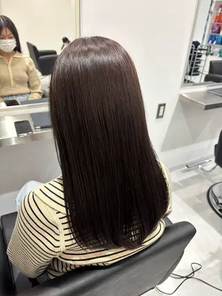 セミロング カラー 🎀透明感× 赤み消し🎀正源のヘアスタイル