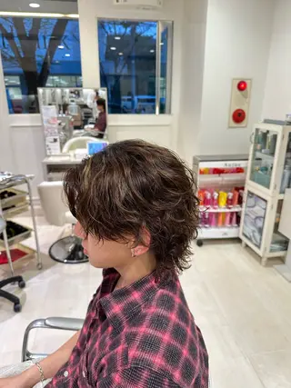 ミディアム 緒方 将聖のヘアスタイル