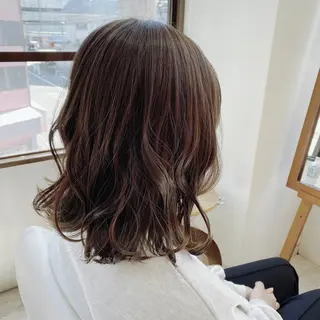 ミディアム カラー CLUTCH博多 RIHOのヘアスタイル