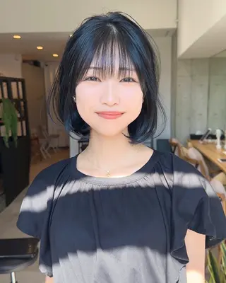 ショート ✨透明感カラー/縮毛 恵比寿HAYATO✨のヘアスタイル