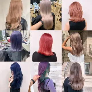 ミディアム 渋谷🤍ブリーチ エクステ🤍アミルのヘアスタイル