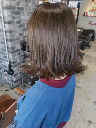 ミディアム カラー パーマ 代表 中島貴志のヘアスタイル