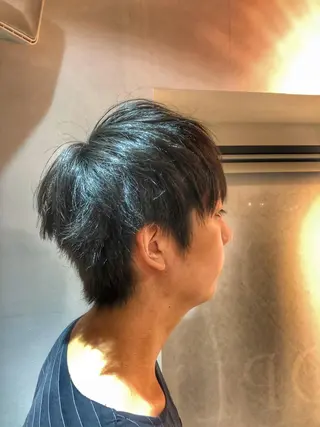 ショート カラー メンズ 美髪矯正 Rioのヘアスタイル
