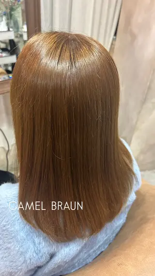 セミロング 濵﨑 理奈のヘアスタイル