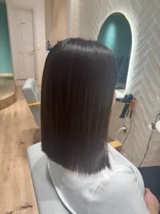 セミロング 河添 麗菜のヘアスタイル