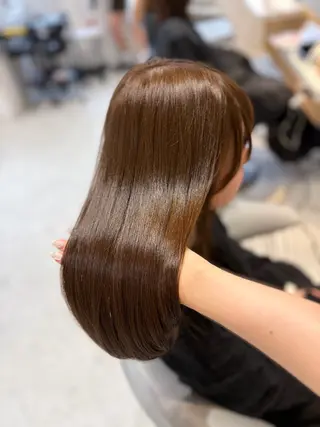 セミロング カラー ヘアセット お呼ばれ カチモリ/はるか🎀のヘアスタイル