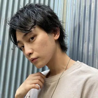 パーマ メンズ ショート Mens salon ANDYのヘアスタイル