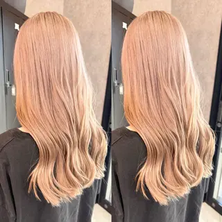 ロング カラー 🌺ハイトーン🌺 矢葺 なぎさ🌺🌺のヘアスタイル