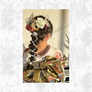 ロング 菊池 栄里奈のヘアスタイル