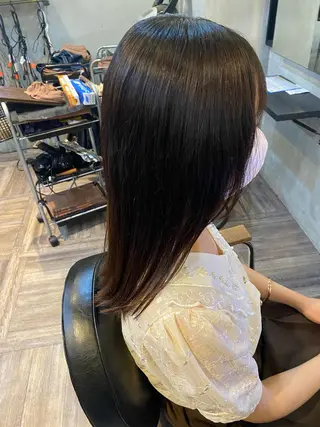 セミロング パーマ 宍倉 輝信のヘアスタイル