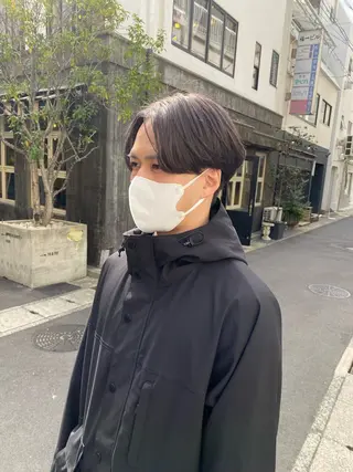 セミロング カラー メンズ メンズ特化 岸本 阪急六甲サロンドロイのヘアスタイル