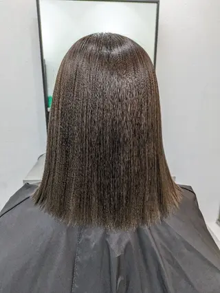 ミディアム カラー 髪質改善/韓国メンズ カット&パーマ 猿川のヘアスタイル