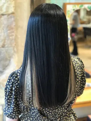 ロング カラー 荒川 賢人のヘアスタイル