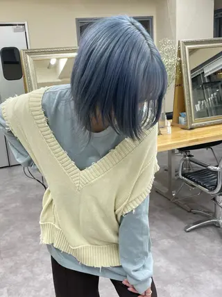 カラー レディースパーマ モデル募集RIKOのヘアスタイル