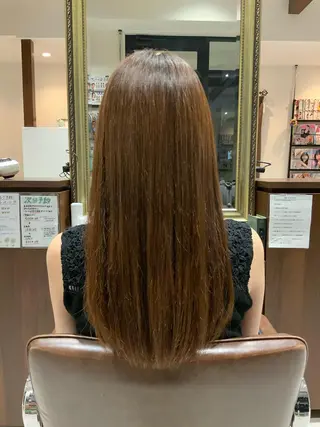 セミロング 🌿ストレート🌿 髪質改善☘️シュウヤのヘアスタイル