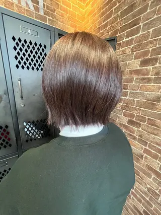 ミディアム カラー 久木原 ゆりのヘアスタイル
