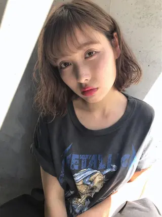 ショート 透明感カラー🌿ボブ ✨飛田　ケイのヘアスタイル