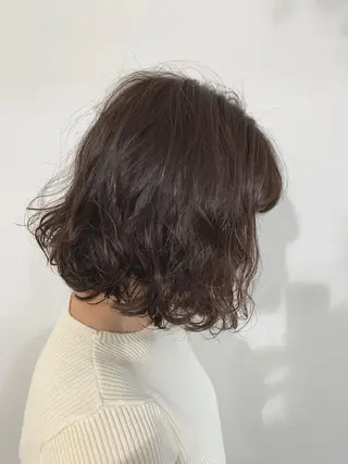 ミディアム カラー パーマ ヘアアレンジ 加藤 綾華のヘアスタイル