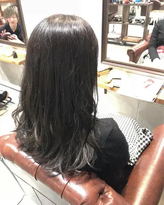 ロング カラー パーマ ヘアアレンジ メンズ キッズ Forest. -髪質改善-のヘアスタイル
