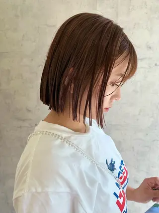 ミディアム yukie🌷 /暖色🍒梅田サロンのヘアスタイル