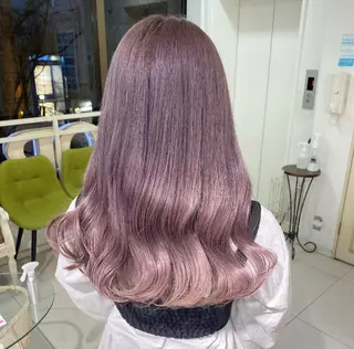 ロング カラー ヘアアレンジ 透明感カラー 古山 結季🌙🖤のヘアスタイル