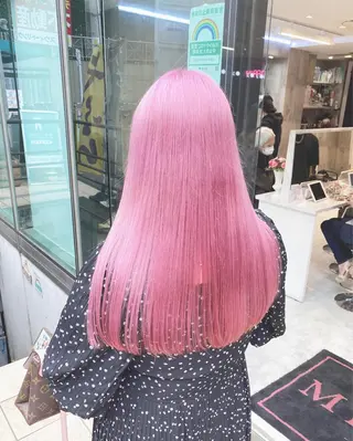 ロング カラー ヘアアレンジ TAKUMAブリーチ /切りっぱなし🪽のヘアスタイル