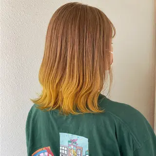 ミディアム カラー ヘアアレンジ 竹内啓太 ボブのヘアスタイル