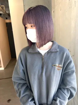 ショート カラー lani ブリーチ /ダブルカラーのヘアスタイル
