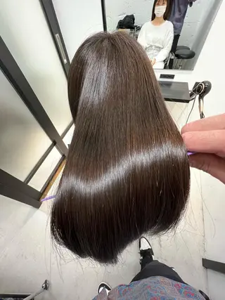 ロング 美髪矯正・ブリーチ 矯正🫧秋元ゆたかのヘアスタイル