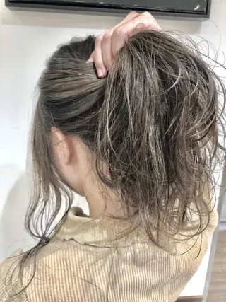 ミディアム カラー 店長 小池アキトのヘアスタイル