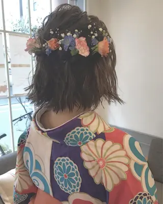 ヘアアレンジ 🪐脱白髪染め 🪐松尾菜々美のヘアスタイル
