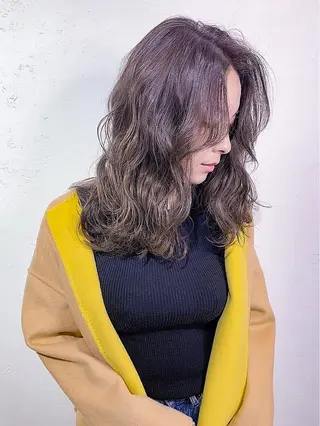 ミディアム パーマ ヘアアレンジ VIM hairおもろまち店のヘアスタイル