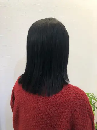 パーマ ツノガイ エリのヘアスタイル