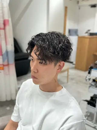 パーマ メンズ メンズパーマ特化/波 巻きツイスパ 長町至のヘアスタイル