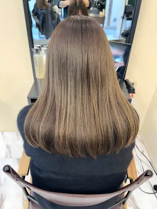 セミロング カラー 髪質改善/縮毛矯正 鈴木裕介のヘアスタイル